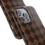 Brown Checkmate Phone Case