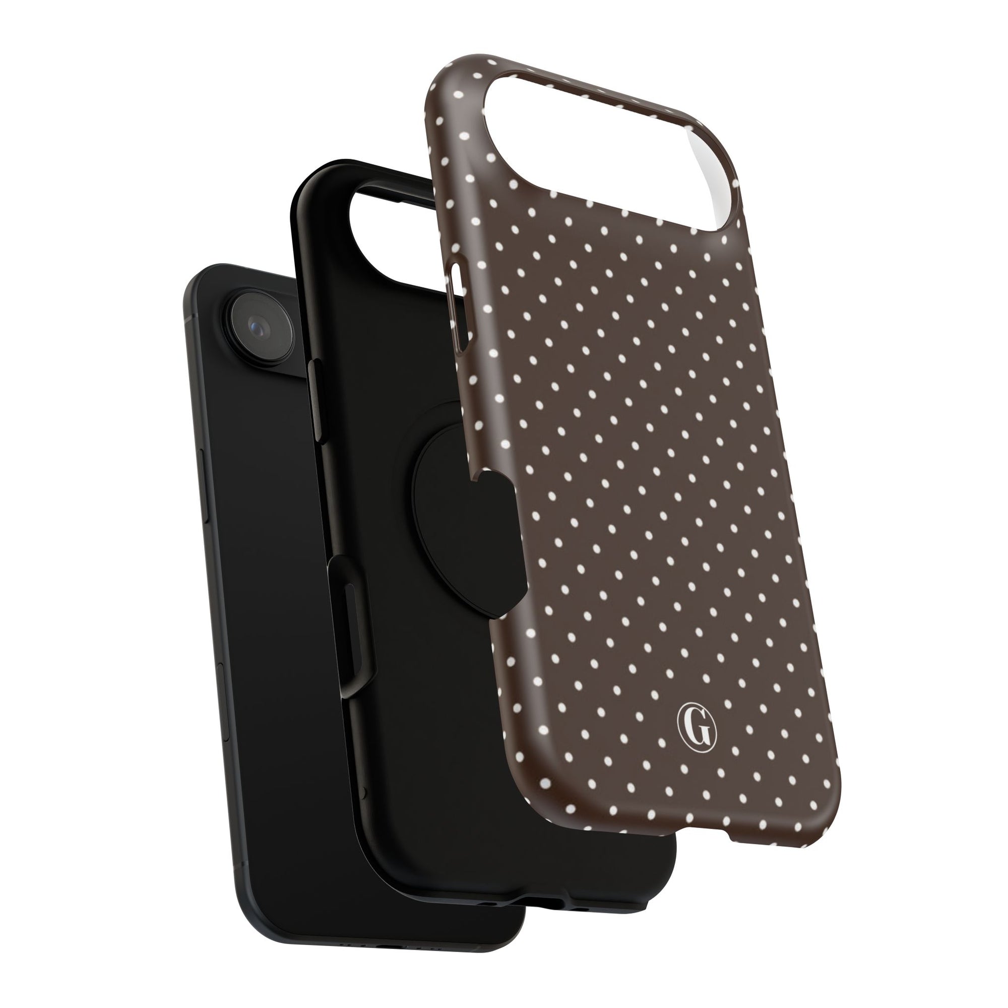 Brown Polka Dots Phone Case
