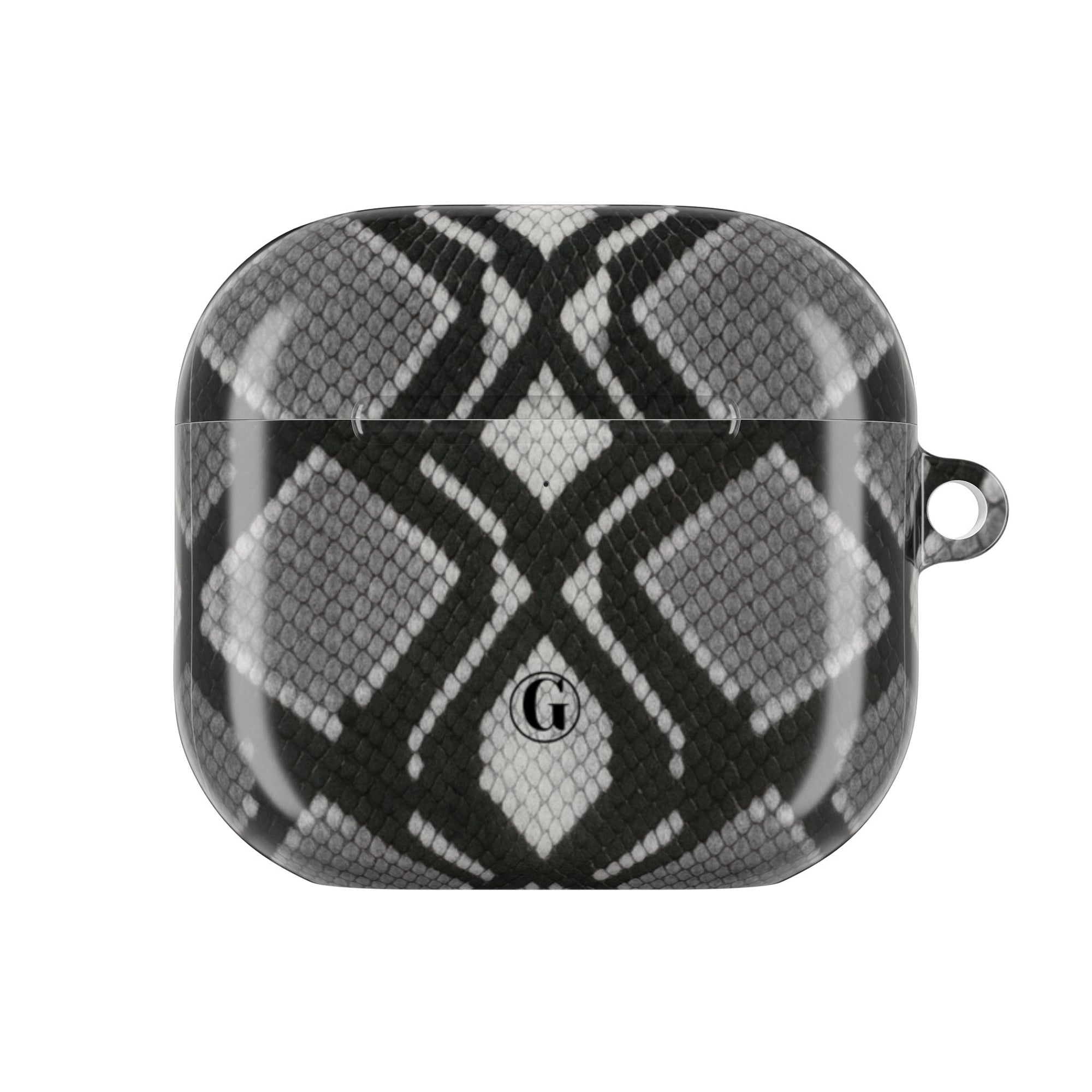 Gray Snakeskin Print AirPod Case