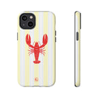 Yellow Stripes & Crawfish Phone Case