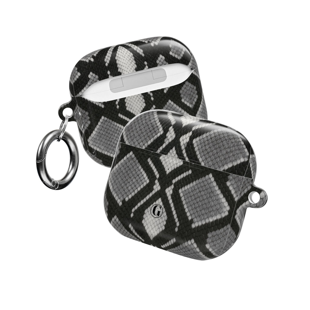 Gray Snakeskin Print AirPod Case