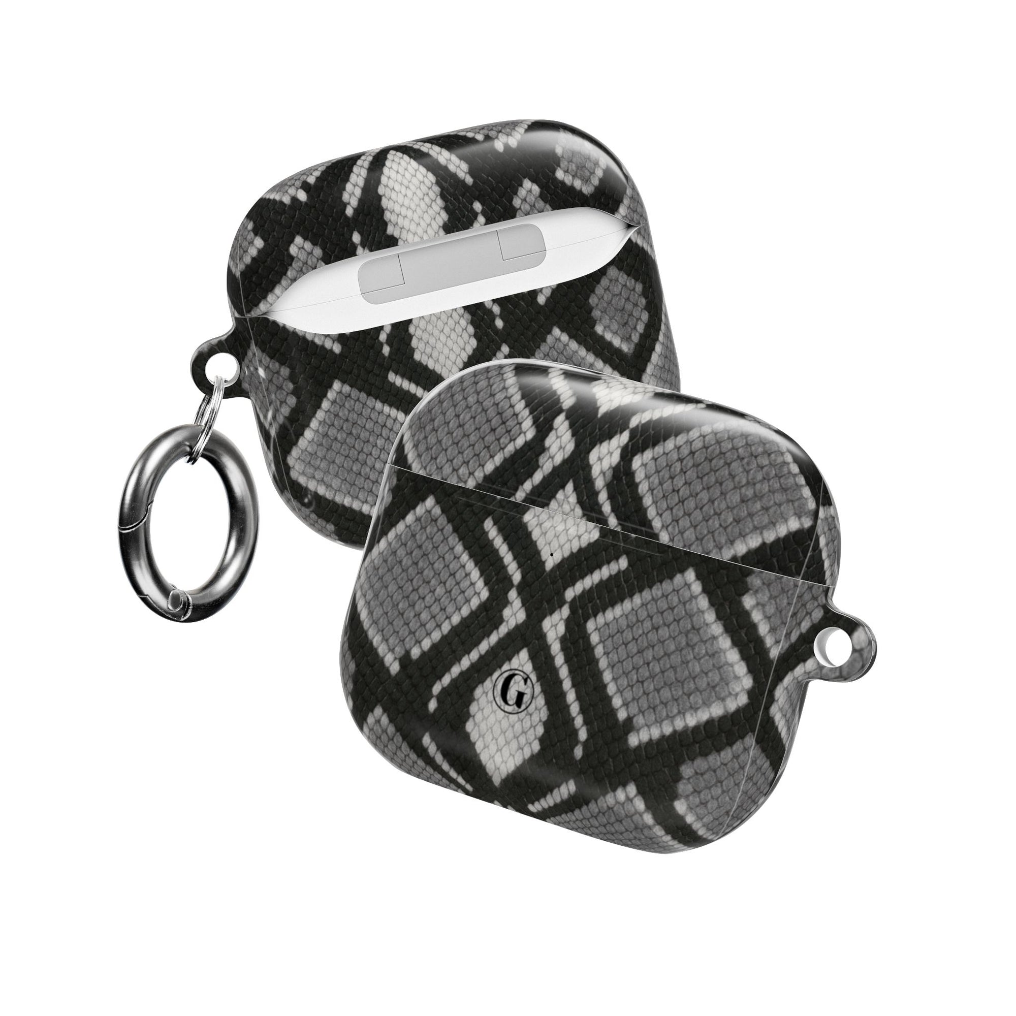 Gray Snakeskin Print AirPod Case