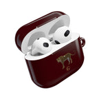 Burgundy Panther AirPod Cases
