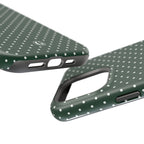 Emerald Green Polka Dots Phone Case