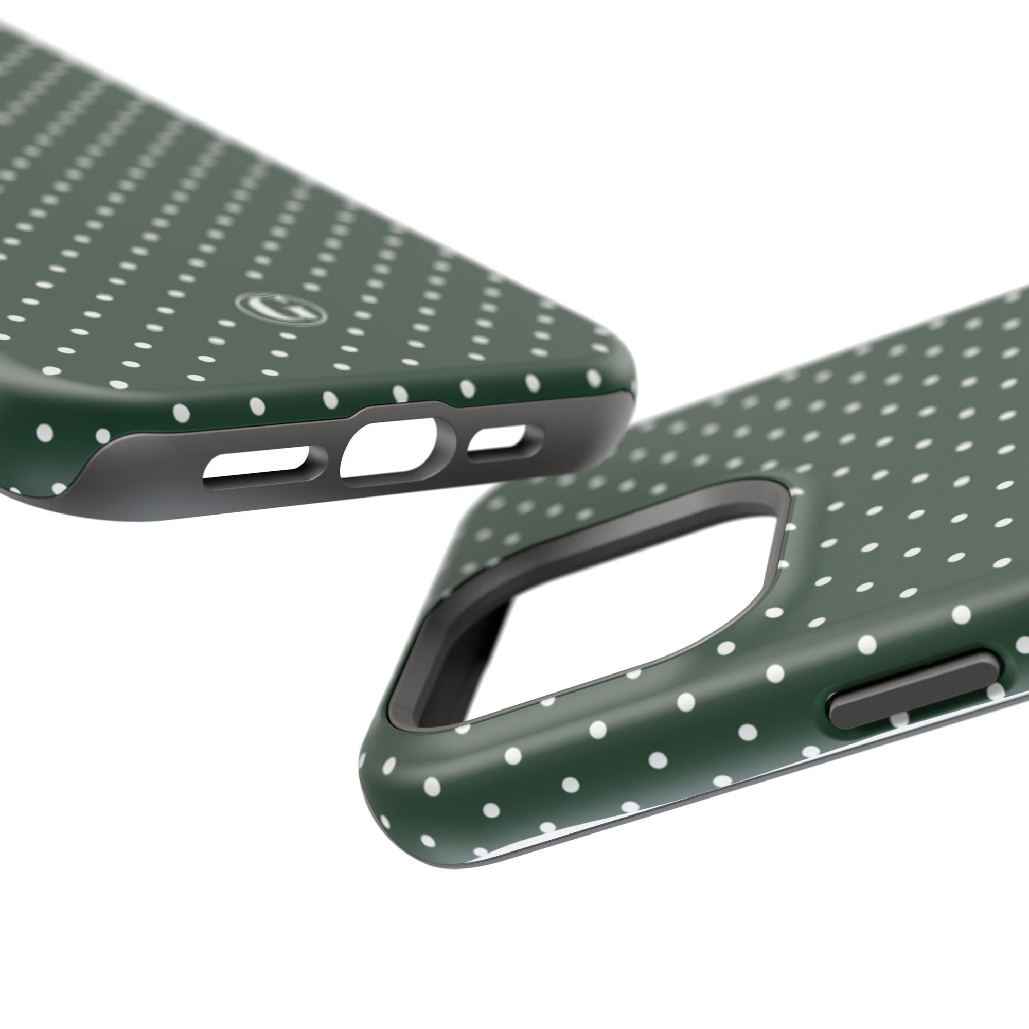 Emerald Green Polka Dots Phone Case