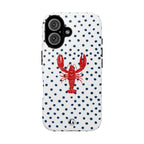 Crawfish on Blue Dots Phone Case