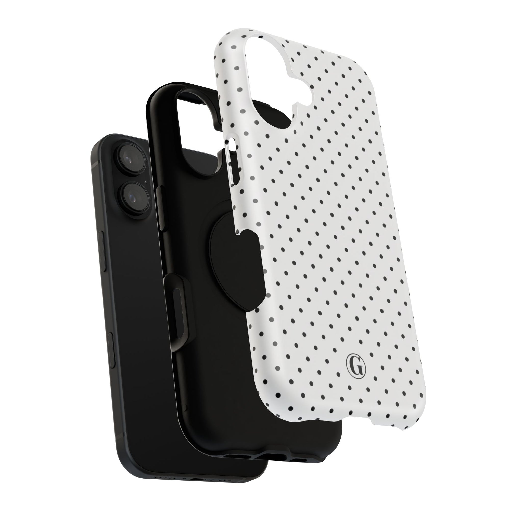 White Polka Dots Phone Case