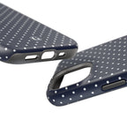 Navy Blue Polka Dots Phone Case