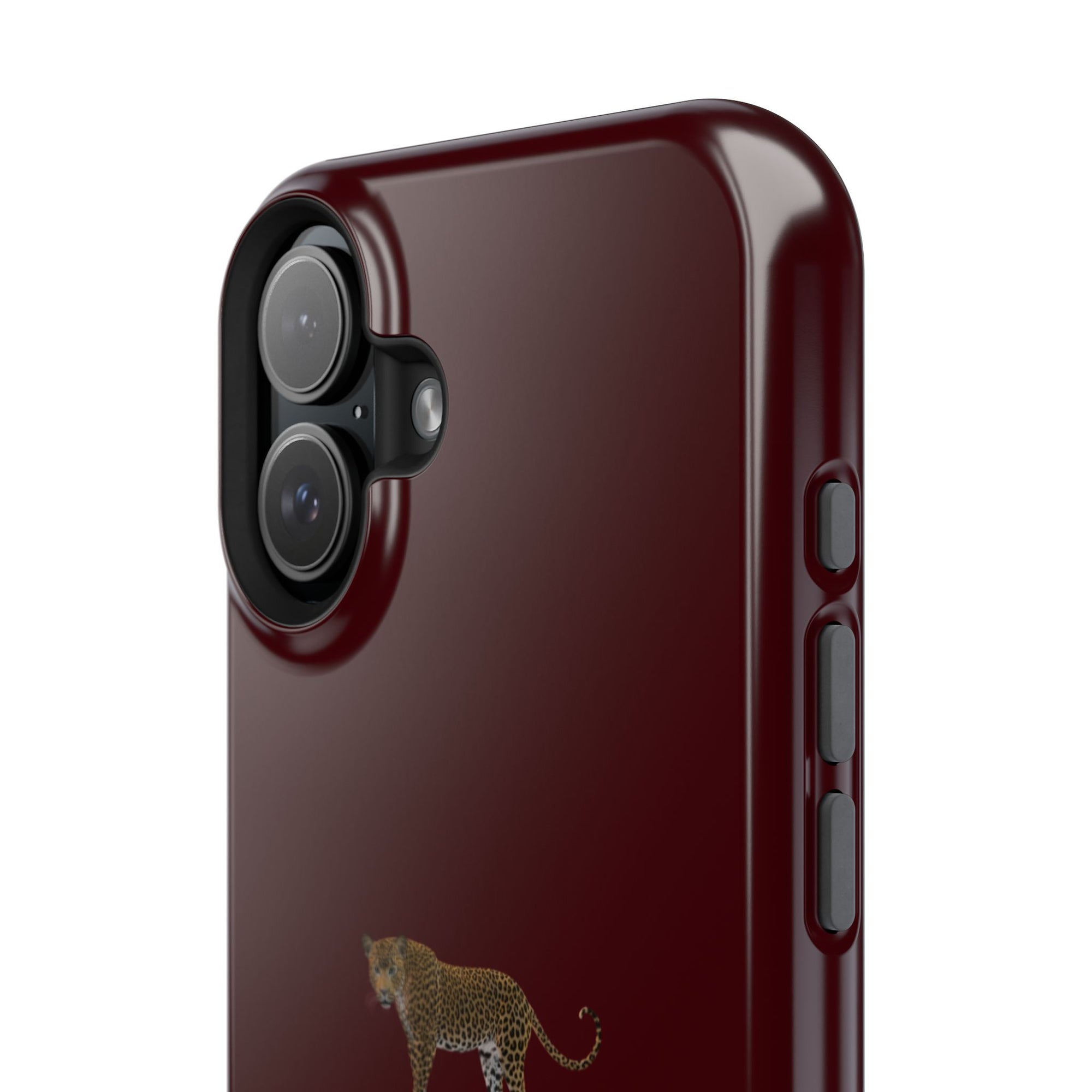 Burgundy 'Peace of Mind' Panther Phone Case
