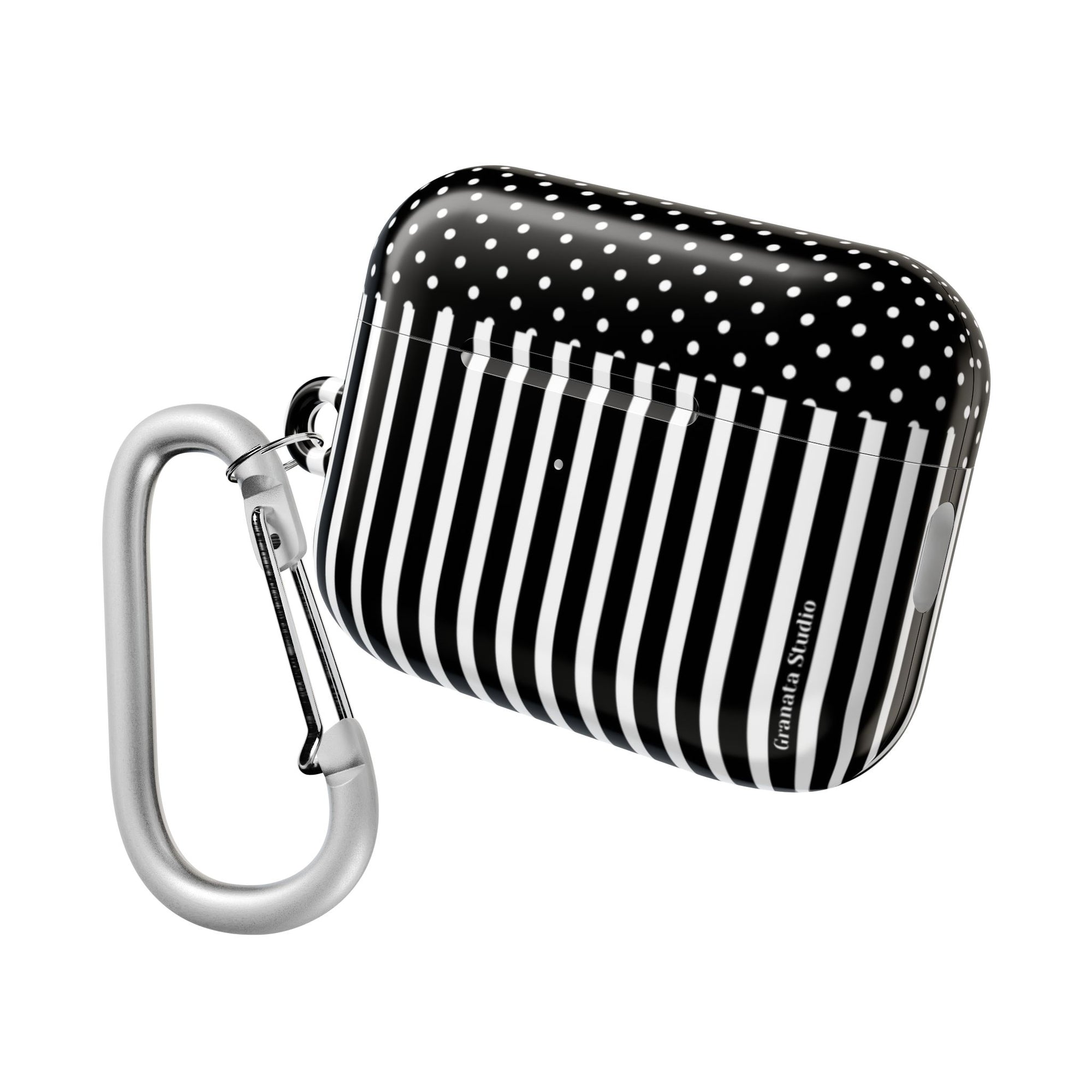 B&W Polka Dots x Stripes AirPod Case