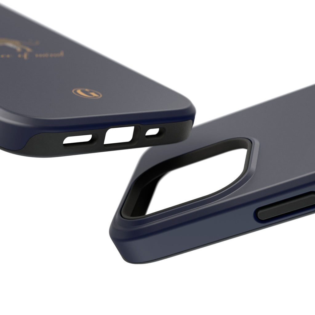 Navy Blue 'Peace of Mind' Panther Phone Case
