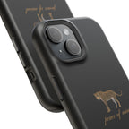 Black 'Peace of Mind' Panther Phone Case