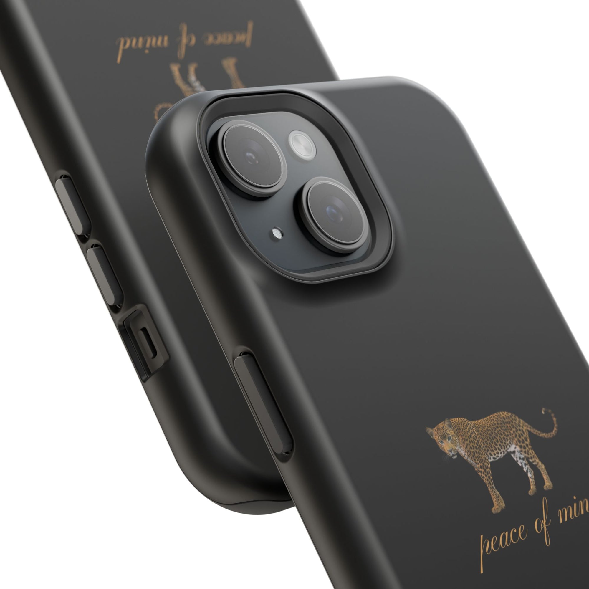 Black 'Peace of Mind' Panther Phone Case