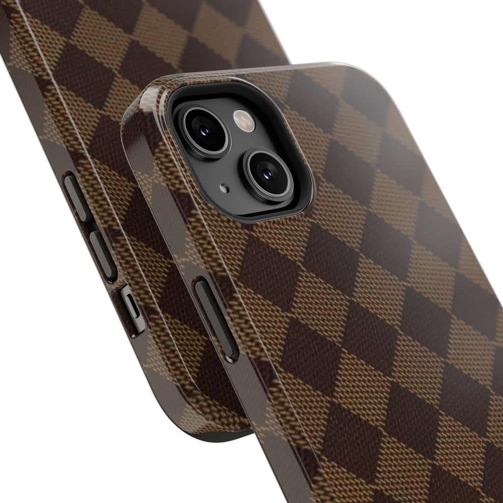 Brown Checkmate Phone Case