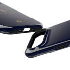 Navy Blue 'Peace of Mind' Panther Phone Case