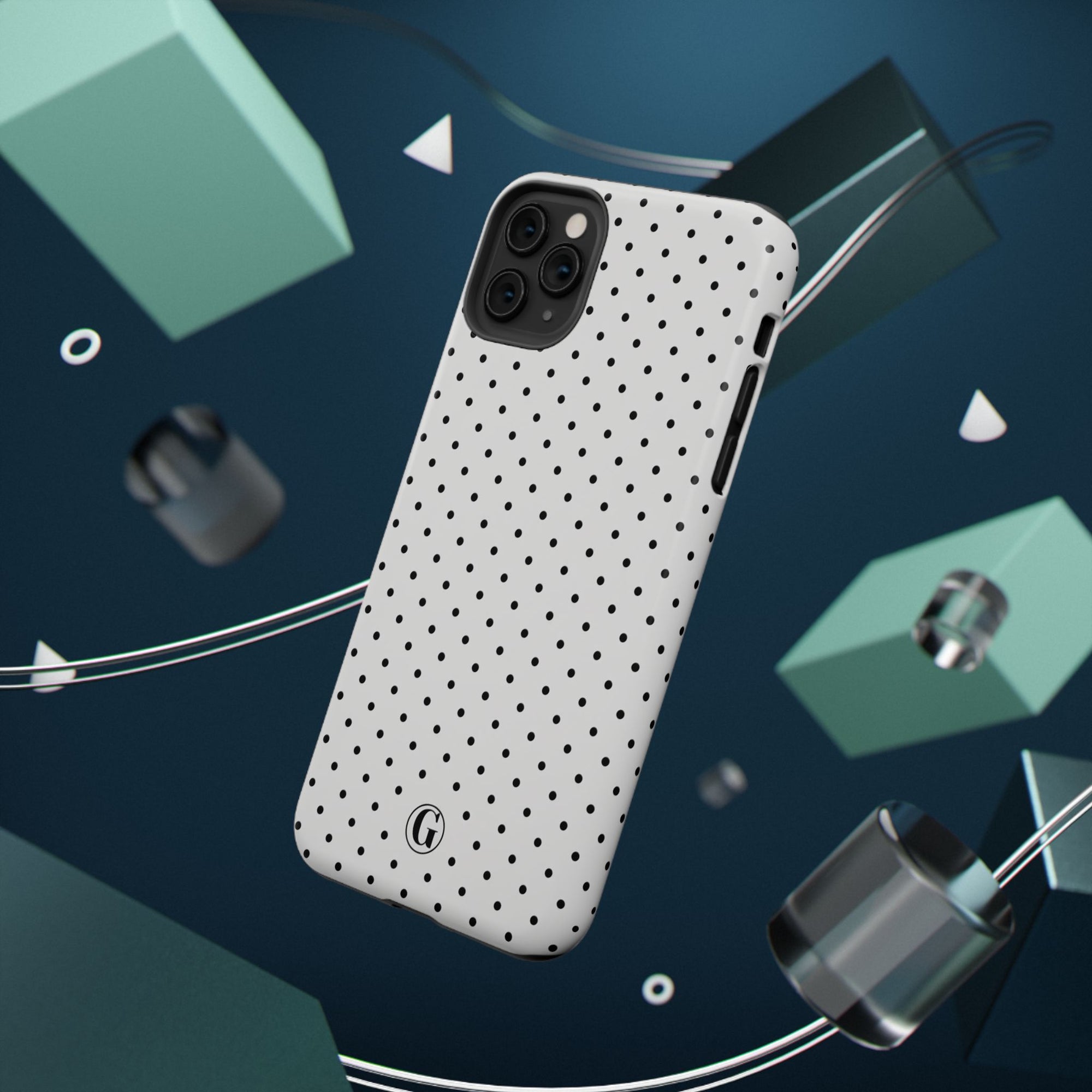 White Polka Dots Phone Case