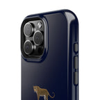 Navy Blue 'Peace of Mind' Panther Phone Case