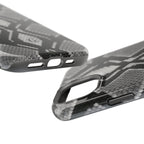 Grey Snakeskin Print Phone Case