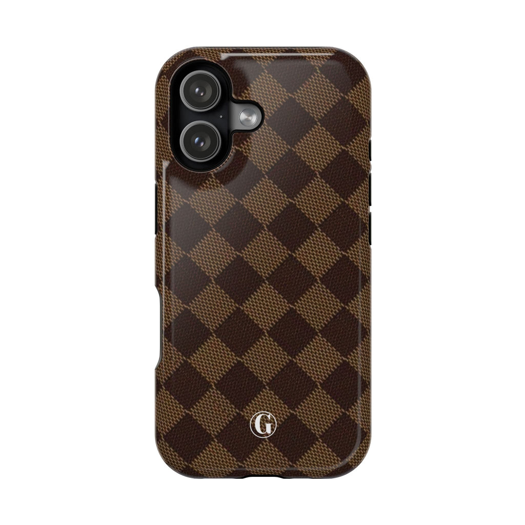 Brown Checkmate Phone Case