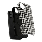 Houndstooth Print Phone Case