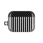 B&W Polka Dots x Stripes AirPod Case