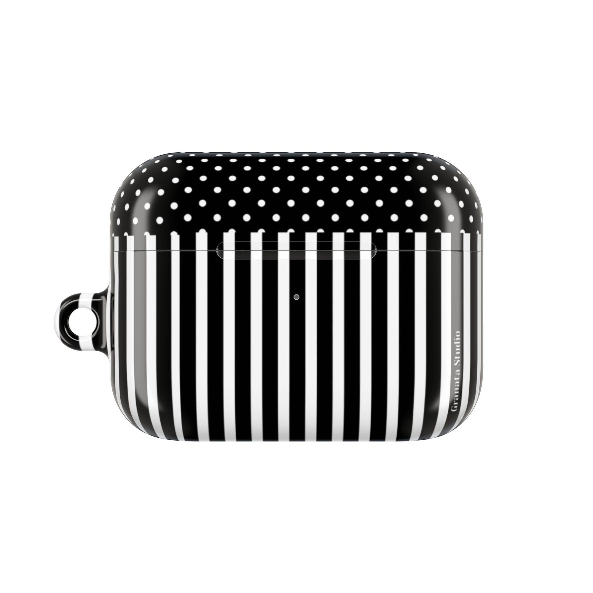 B&W Polka Dots x Stripes AirPod Case