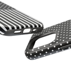 B&W Polka Dots x Stripes Phone Case