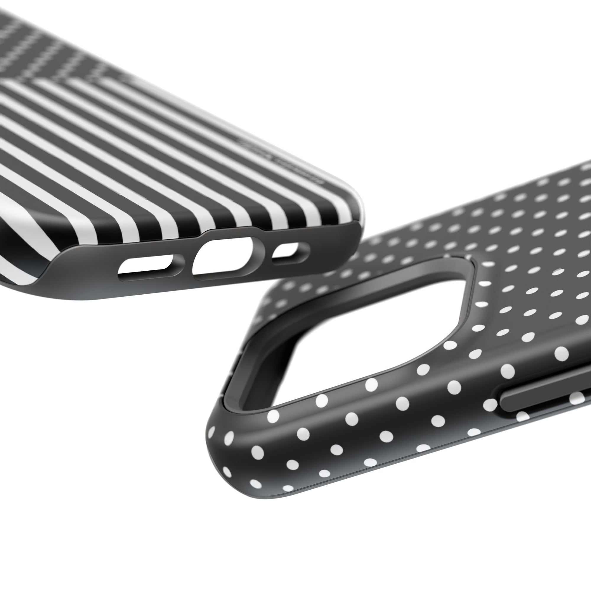 B&W Polka Dots x Stripes Phone Case