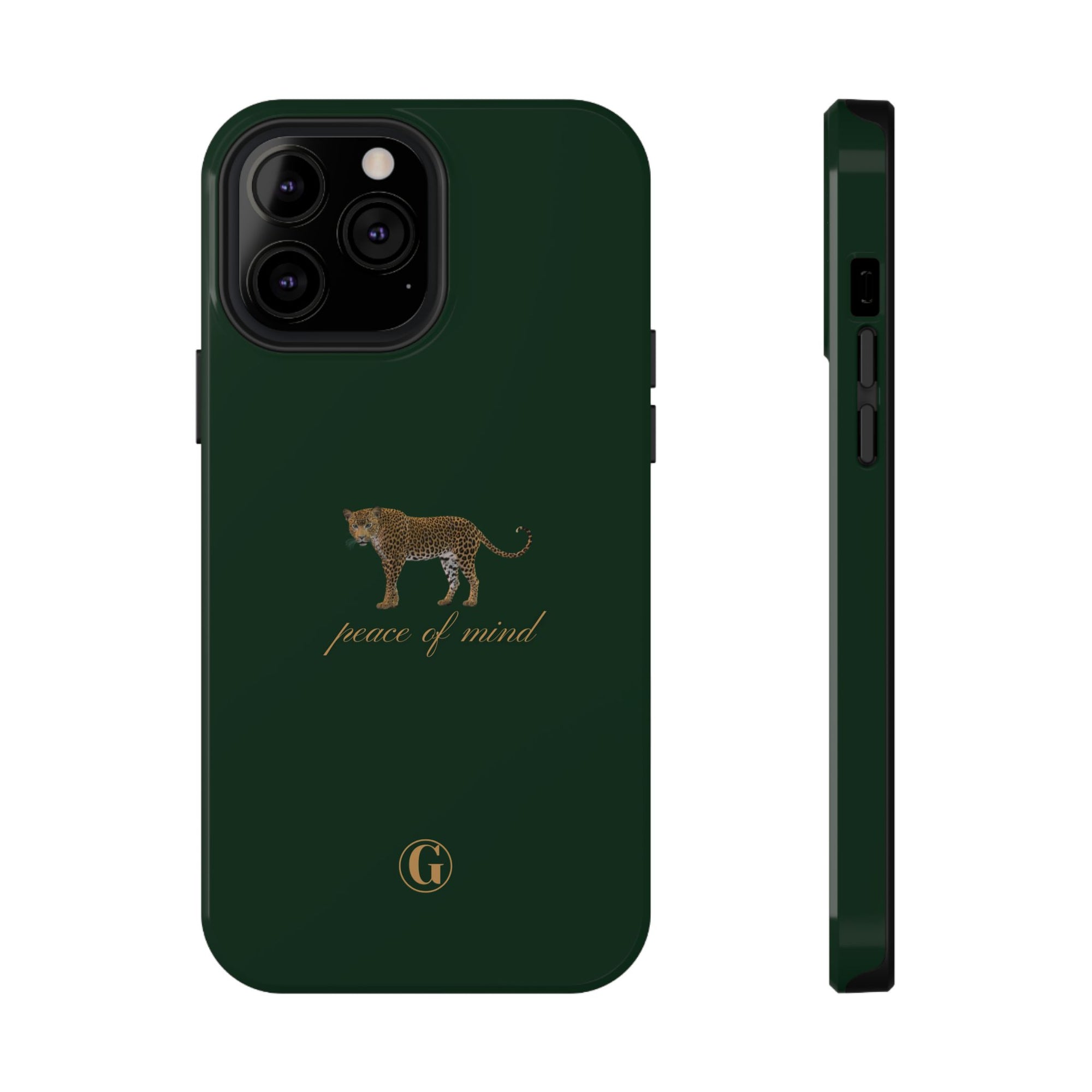 Emerald Green 'Peace of Mind' Panther Phone Case