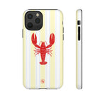 Yellow Stripes & Crawfish Phone Case