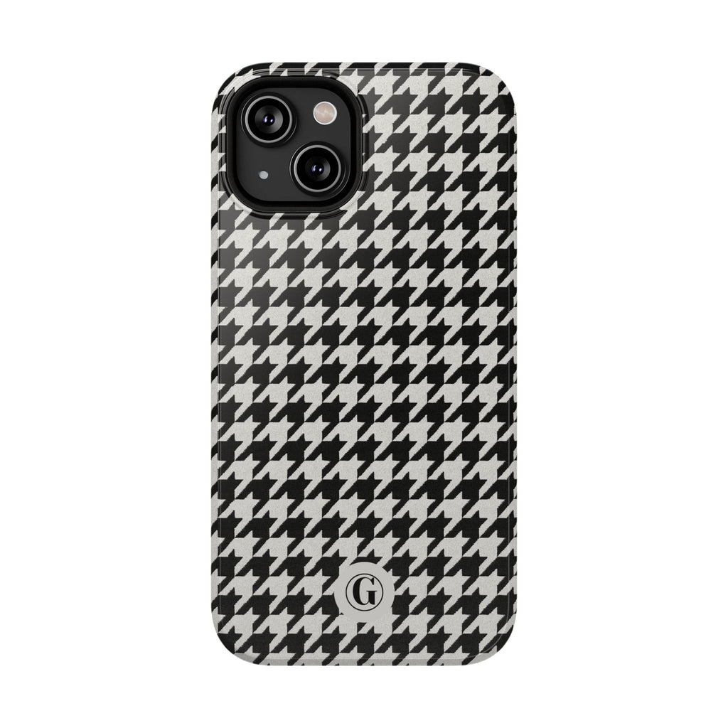 Houndstooth Print Phone Case