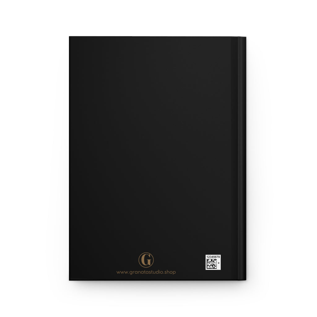 Hardcover Journal — 'Peace of Mind' Cheetah Black