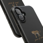 Black 'Peace of Mind' Panther Phone Case