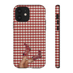 Dark Red Cowboy Boots Phone Case