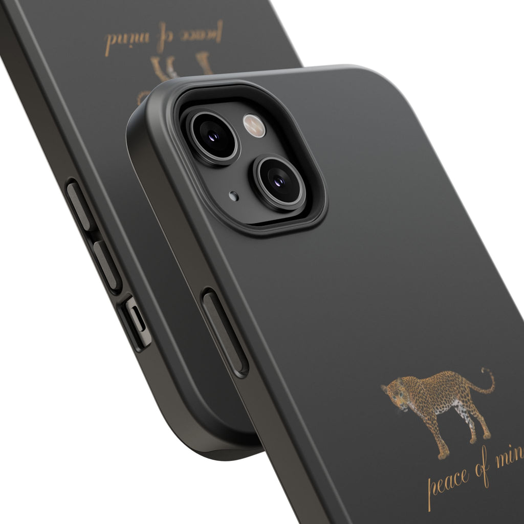 Black 'Peace of Mind' Panther Phone Case