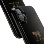 Black 'Peace of Mind' Panther Phone Case