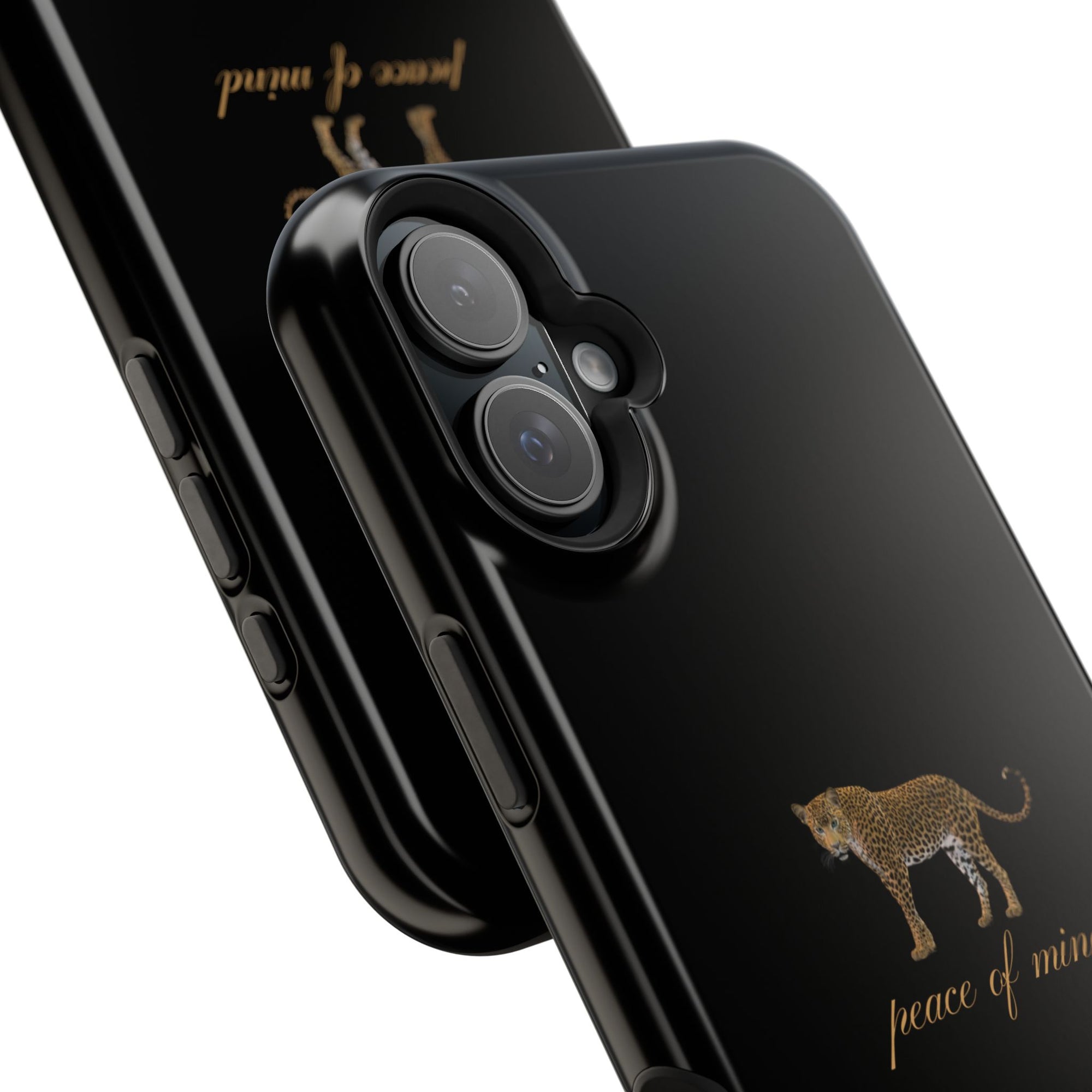 Black 'Peace of Mind' Panther Phone Case