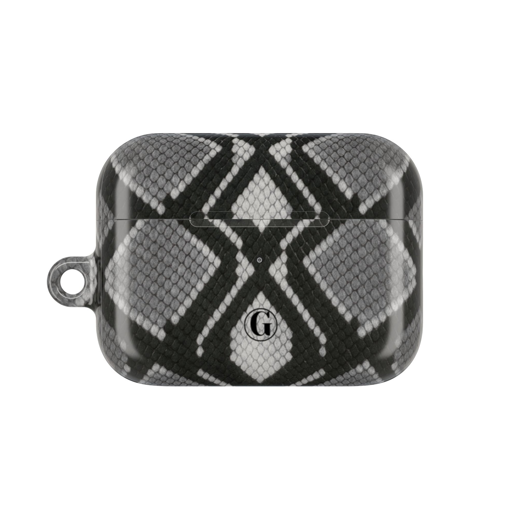 Gray Snakeskin Print AirPod Case