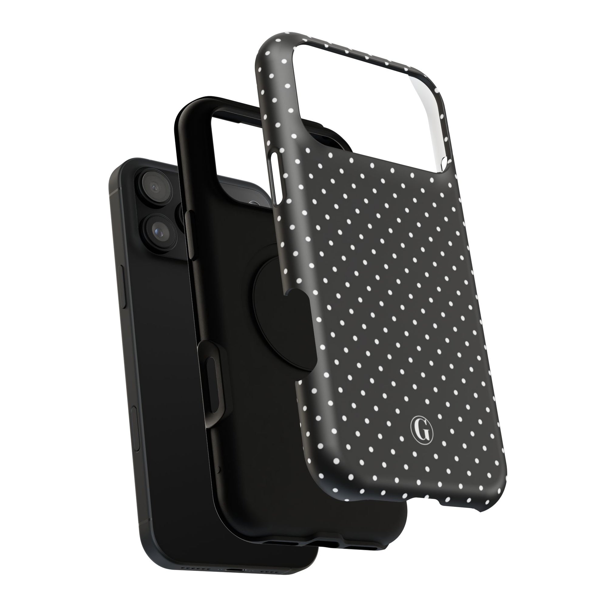 Black Polka Dots Phone Case