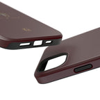 Burgundy 'Peace of Mind' Panther Phone Case