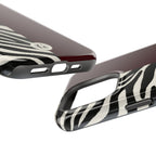 Zebra Print x Burgundy Phone Case