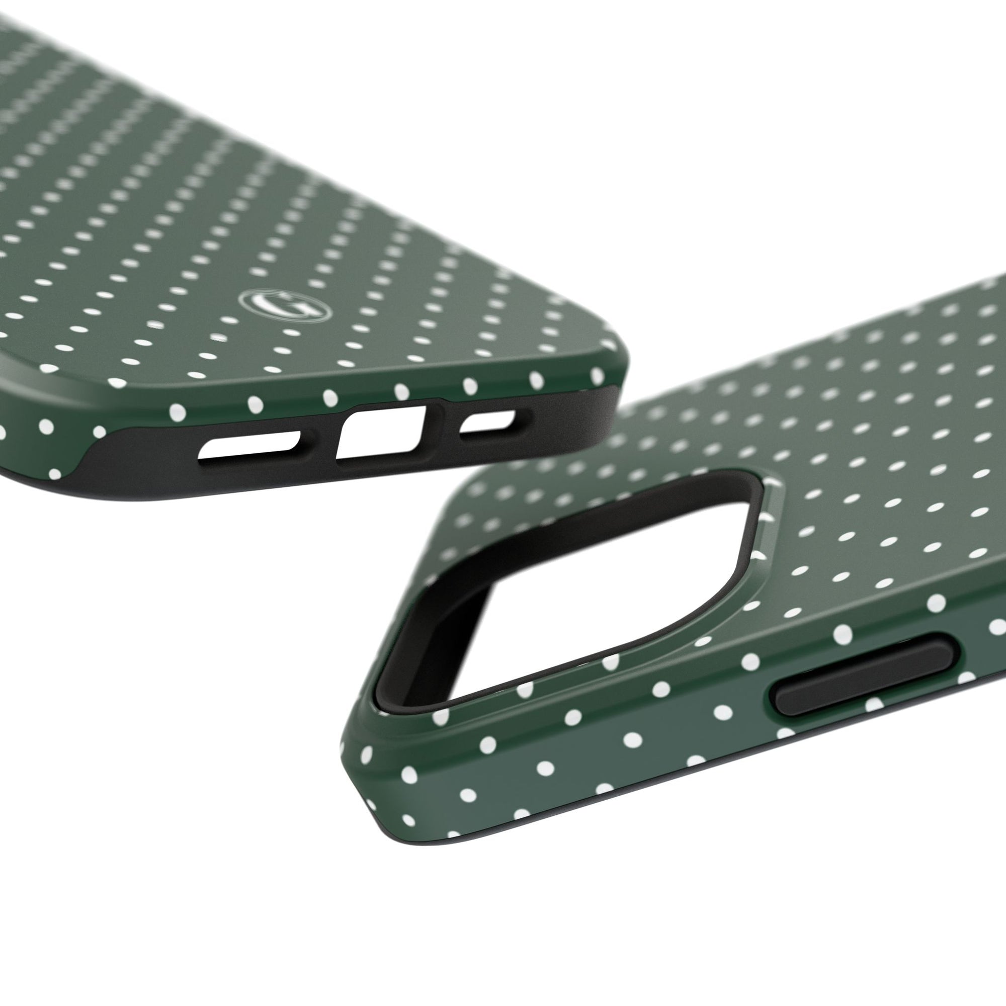 Emerald Green Polka Dots Phone Case