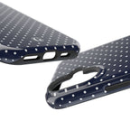 Navy Blue Polka Dots Phone Case