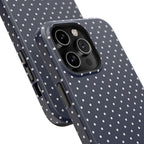 Navy Blue Polka Dots Phone Case