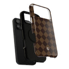Brown Checkmate Phone Case