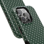 Emerald Green Polka Dots Phone Case