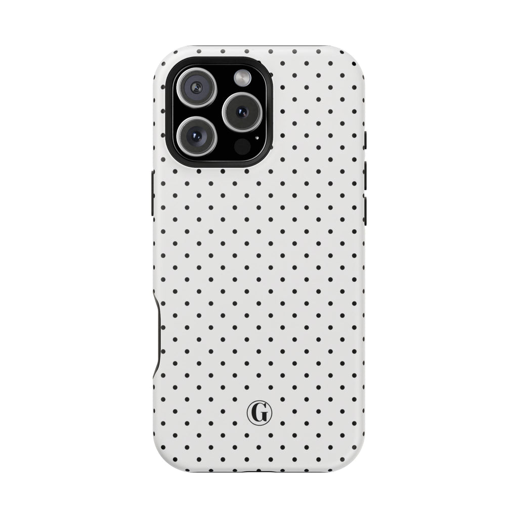 White Polka Dots Phone Case