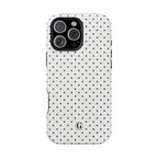 White Polka Dots Phone Case