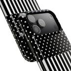 B&W Polka Dots x Stripes Phone Case