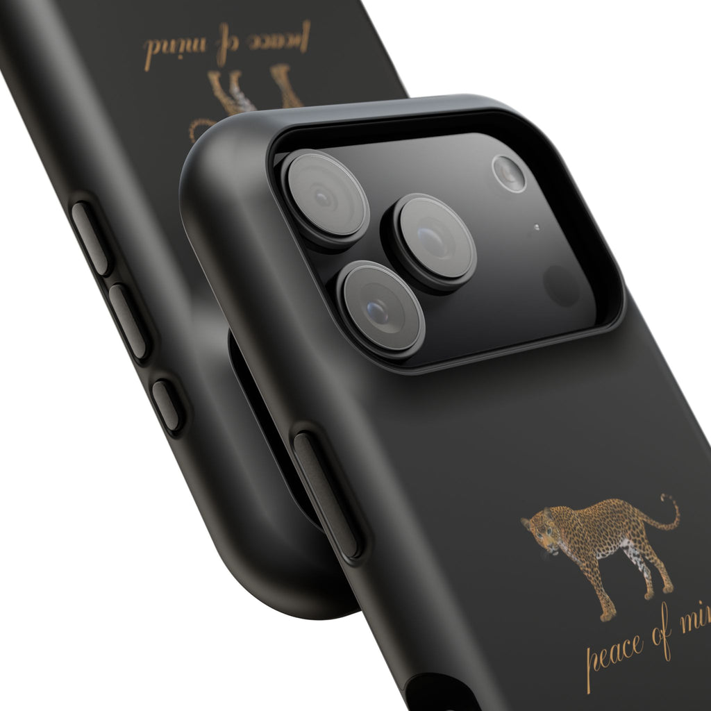 Black 'Peace of Mind' Panther Phone Case